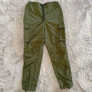 LCKR Olive Green Cargo Jogger Women’s Pants‎ Size L Outdoor Pockets